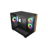 Obudowa PC Cooler Master Elite 481 Wood — dwukomorowa mATX z naturalnym drewnem i podwójnymi panelami ze szkła hartowanego