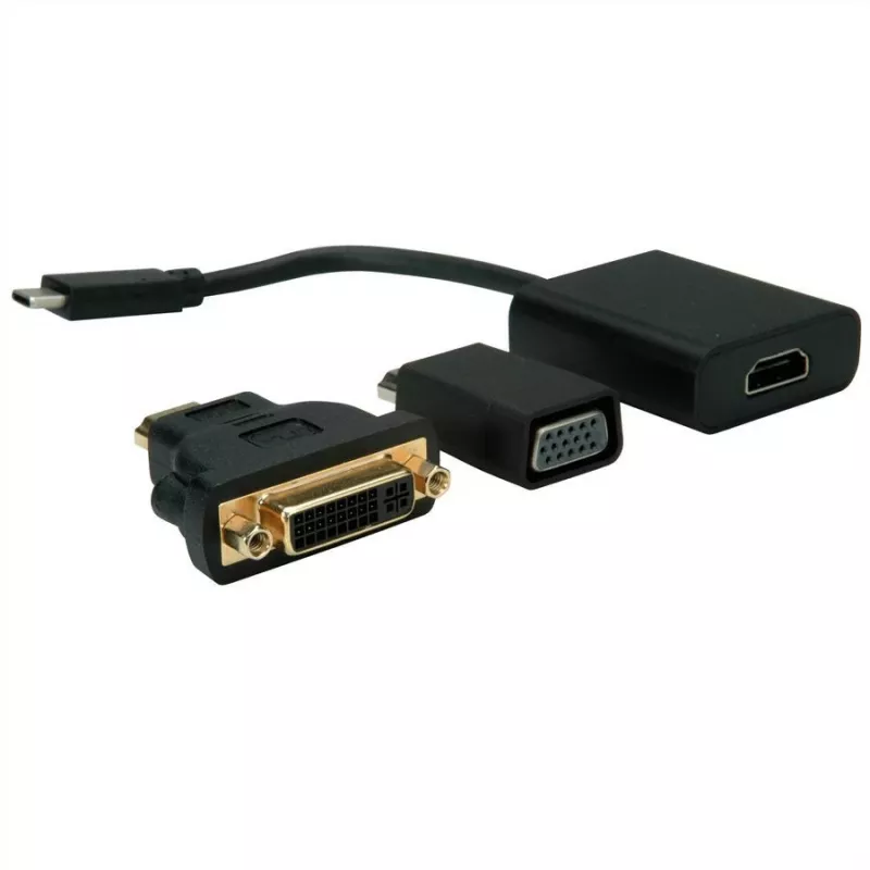 VALUE - Zewnętrzny adapter wideo - USB-C 3.1 - HDMI - Czarny
