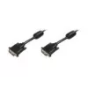 DIGITUS - Kabel DVI - Dual Link - DVI-D (M) - DVI-D (M) - 5,0m - Formowany, Śruby radełkowane - Czarny (AK-320101-050-S)