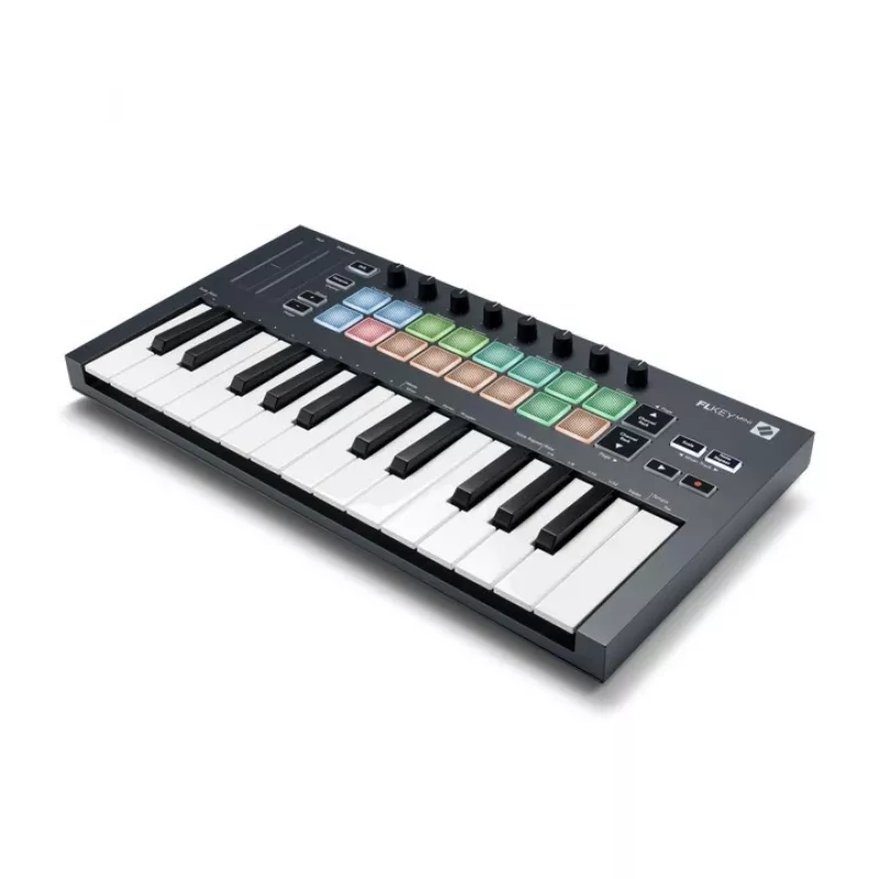 Novation FLKEY Mini - klawiatura MIDI dedykowana do oprogramowania FL Studio, 25 klawiszy.