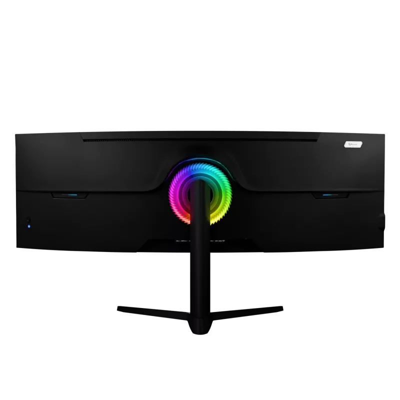 49-calowy zakrzywiony monitor LED Arozzi Nova — 5120 x 1440 Dual QHD, panel VA, 4 ms, koncentrator USB, VESA