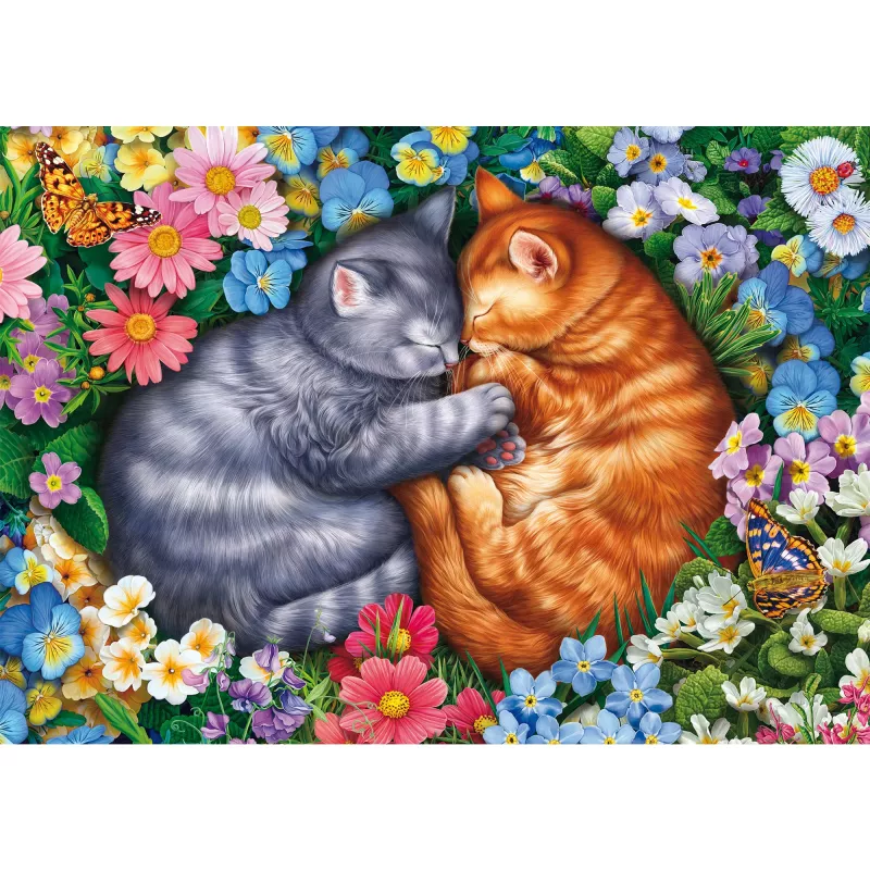 Puzzle schmidt spiele Sleeping Velvet Paws 1000 elementów
