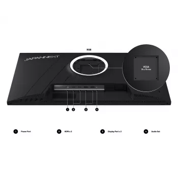 Monitor komputerowy JAPANNEXT JN-I270WQHD300F-HSP 68,6 cm (27 inch) 2560 x 1440 piksele Wide Quad HD LED Szary