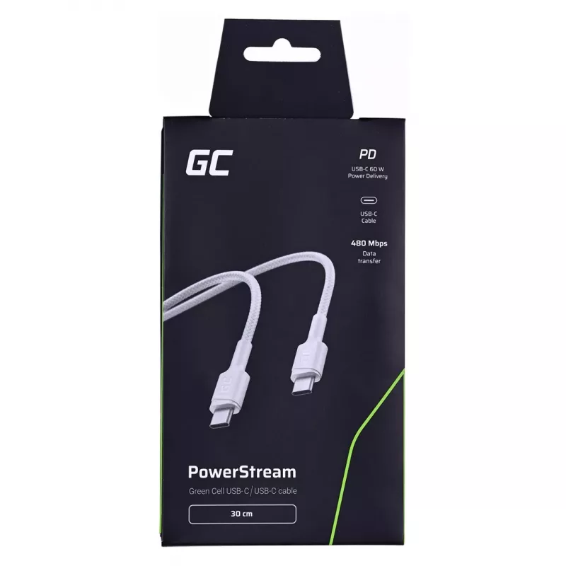 Przewód USB Greencell KABGC31W Biały