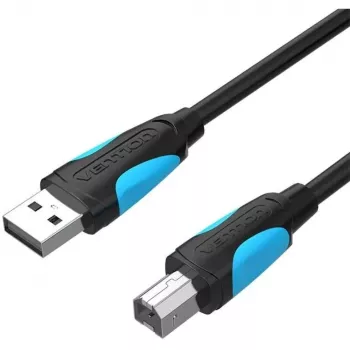 Kabel USB 2.0 A do USB-B Vention VAS-A16-B500, 5 m, czarny, męski-męski, 480 Mb/s