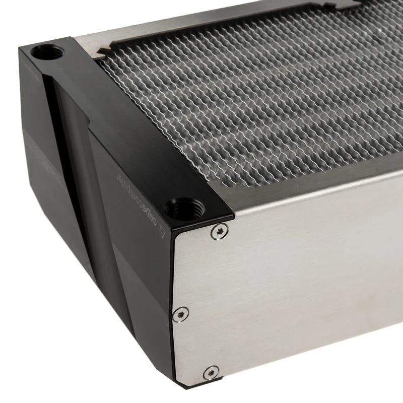 Chłodnica Aqua-Computer airplex radical 4/360 — Aluminium/Miedź/Stal nierdzewna, 400×140×73 mm