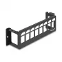Panel krosowy DeLOCK 86516 Czarny Metal Montaż na ścianę 50mm x 41,6mm x 175mm
