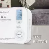 Czujnik tlenku węgla QOLTEC 52577 — alarm zasilany bateriami, poziom dźwięku 85 dB
