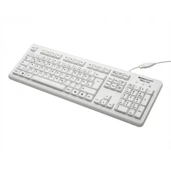 MAN&MACHINE Keyboard Really Cool wh. Hygienetastatur, biały, USB, DE (RCLP/DE/W5)