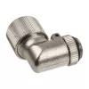 Złączka 90° G1/4 cala na 13/10 mm - kompaktowa, srebrna