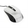 Przewodowa symetryczna mysz optyczna GEMBIRD MUS-4B-01-BS, USB typu A, 1200 DPI, 4 przyciski, czarno-srebrna
