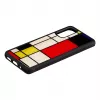 Etui ochronne iKins do Samsunga Galaxy S20, czarny wzór Mondrian