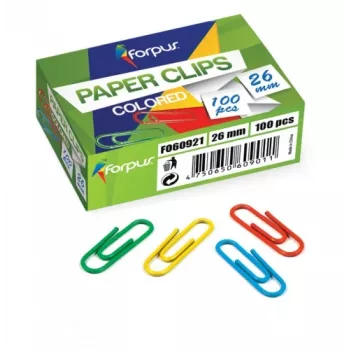 Klipsy Forpus, kolorowe, 26 mm, okrągłe (100) 1104-008