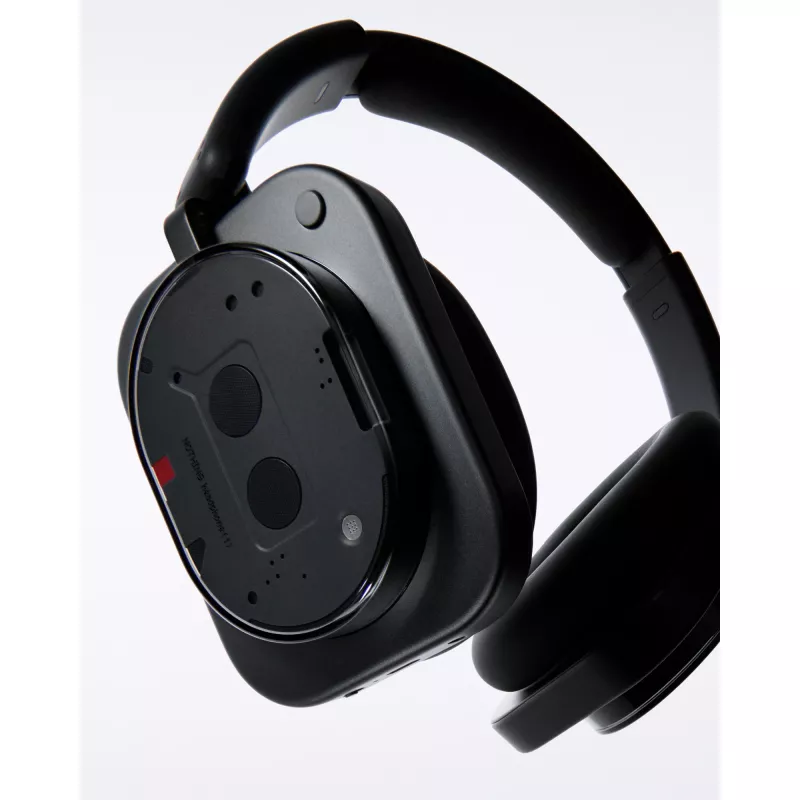 Nauszne słuchawki z redukcją szumów Nothing Headphone (1) — czarne, aktywna redukcja szumów, przewodowe i bezprzewodowe