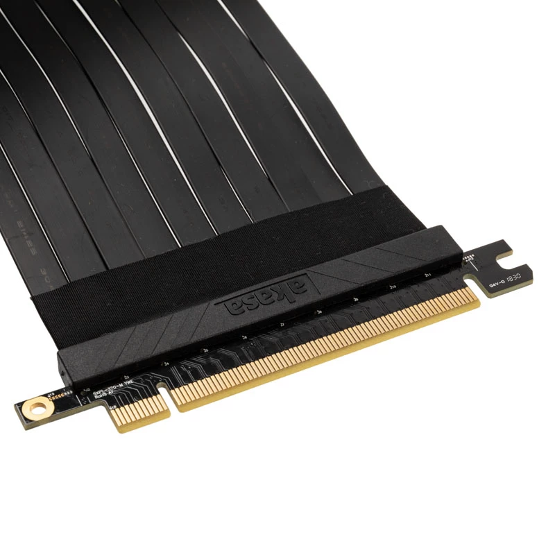Kabel Riser Akasa RISER Czarny X2 Premium PCIe 3.0 x16 20 cm