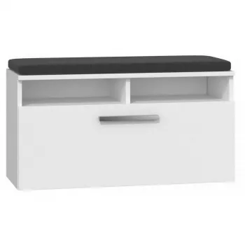 Shoe organizer cabinet top e shop RIVA SZAFKA BIEL — zamknięta, biały, płyta wiórowa, 850×460 mm