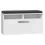 Shoe organizer cabinet top e shop RIVA SZAFKA BIEL — zamknięta, biały, płyta wiórowa, 850×460 mm