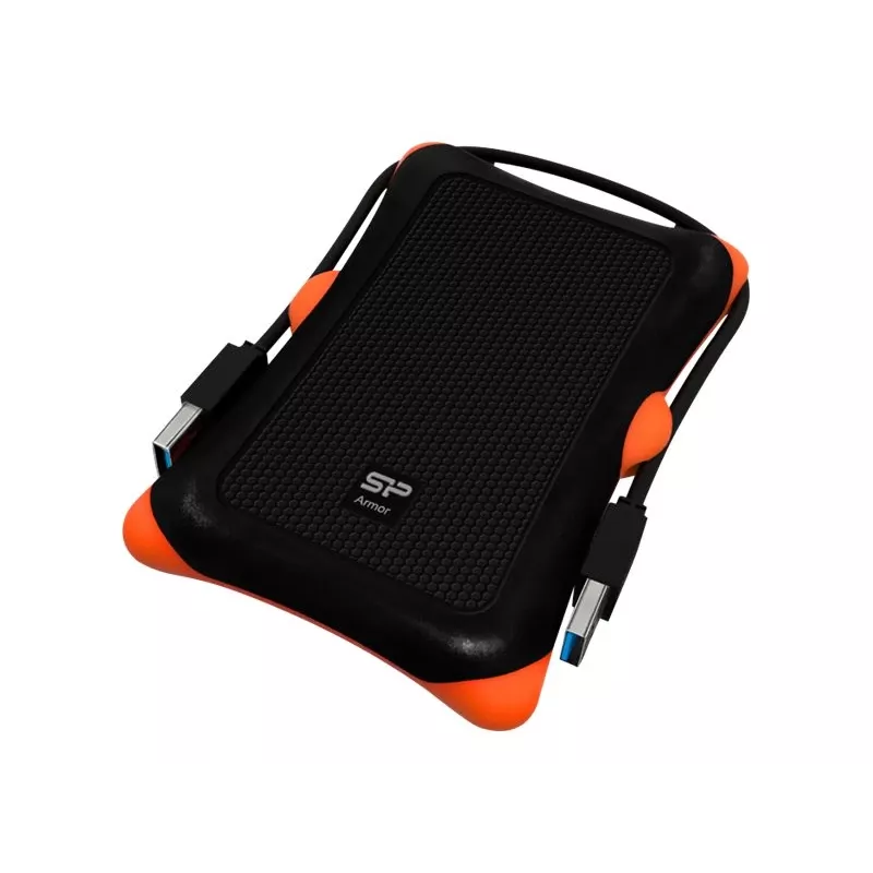 Obudowa HDD/SSD Silicon Power Armor A30, 2,5 cala, jednokieszeniowa, USB 3.2 Gen 1, Micro-USB A, pomarańczowa/czarna