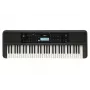 klawiatura YAMAHA PSR-E383 — 61-klawiszowy przenośny klawiatura MIDI, wyświetlacz LCD, USB, wbudowane głośniki, zasilany bateriami (6), czarny