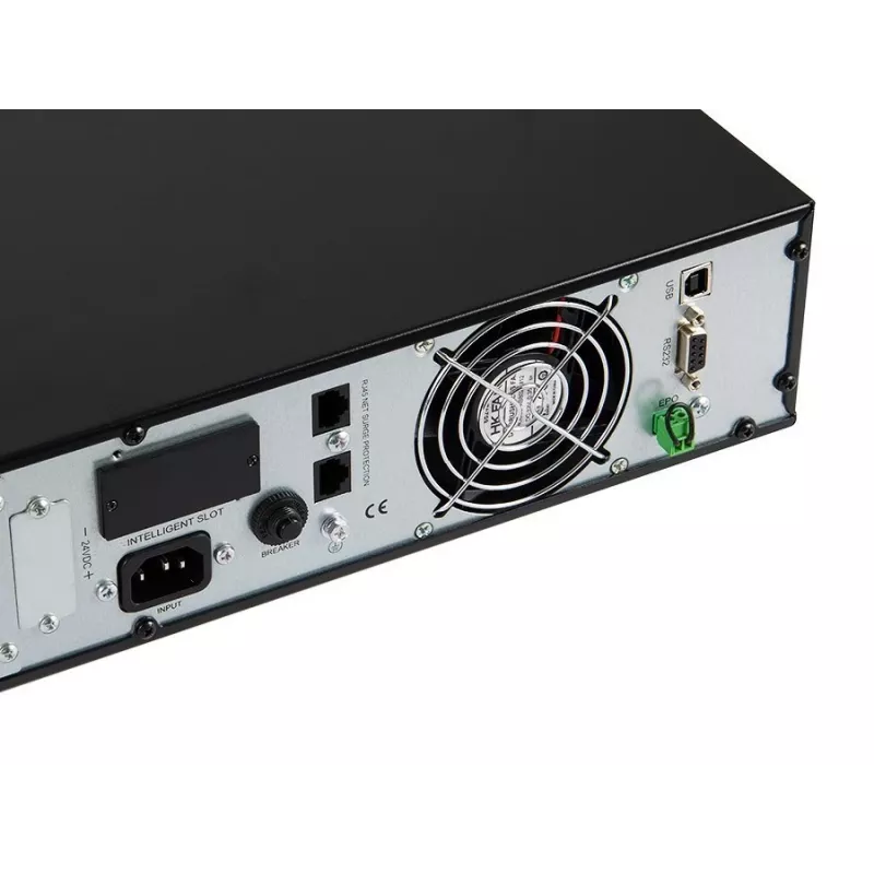 Zasilacz awaryjny zielony Cell UPS13 — zasilacz UPS online z podwójną konwersją, 1000 VA / 900 W, czysty sinus, 6 gniazd AC, LCD, 2×12V 9Ah