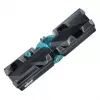 Skrzynka uciosowa i kątownik Wolfcraft 6948200 — prowadnica uciosowa, zakres pomiaru 85–180°, do desek do 3 cm, czarna