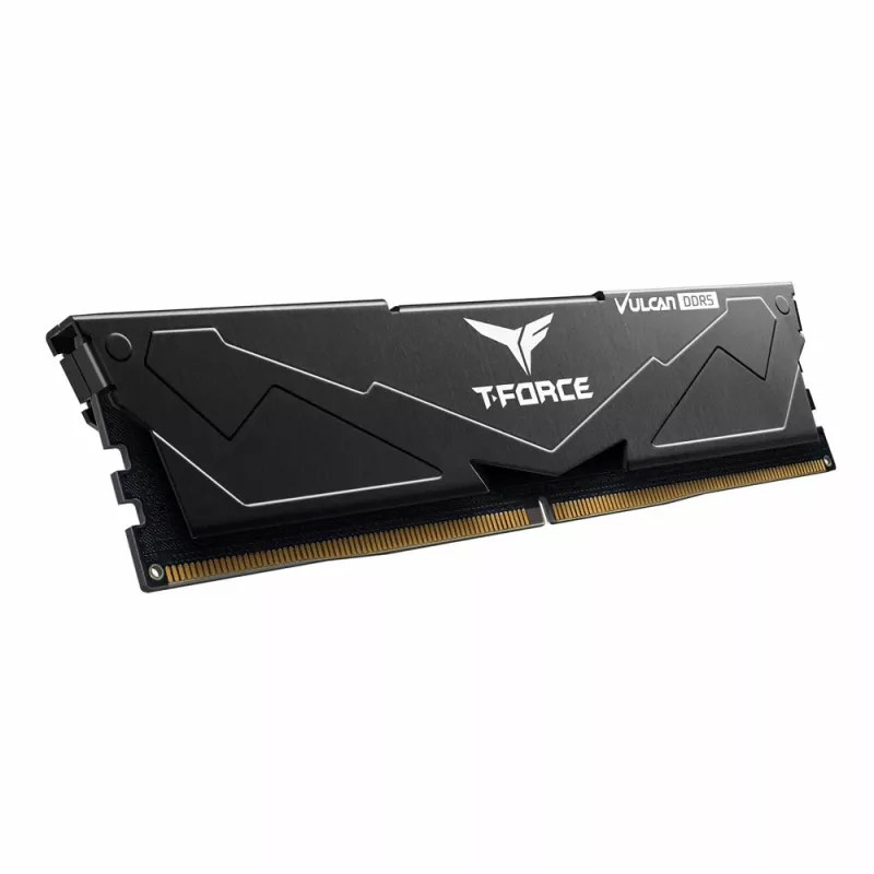 T-FORCE Vulcan - DDR5 - Kit - 32 GB: 2 x 16 GB - DIMM 288-PIN - 3000 MHz / PC5-48000 - CL30 - 1,35 V - unbuffeczerwony - on-die ECC - Czarny (FLBD532G6000HC30DC01)