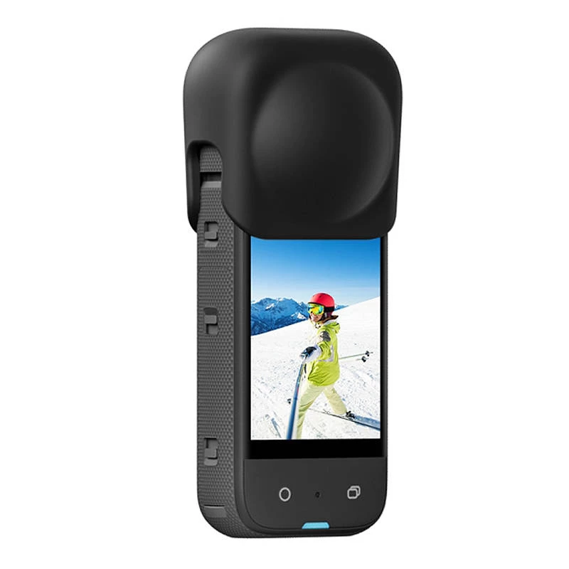 Silikonowa nakładka ochronna na obiektyw Puluz do Insta360 X3 (czarna)