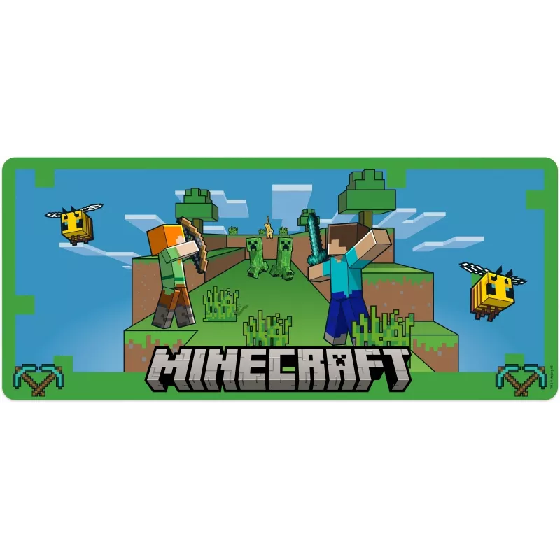 Podkładka pod mysz Kids Euroswan 80x30 cm Minecraft — duża mata na biurko pod mysz i klawiaturę