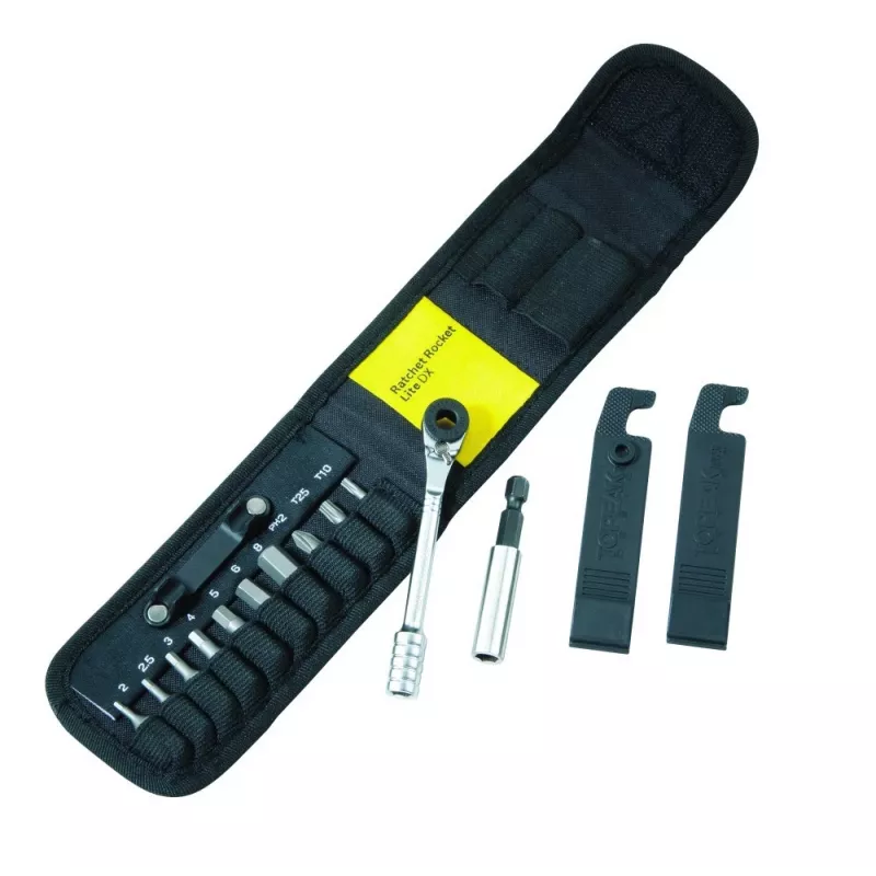 Zestaw kluczy TOPEAK Ratchet Rocket Lite DX, kompaktowe narzędzie wielofunkcyjne z grzechotką (T-TT2524)