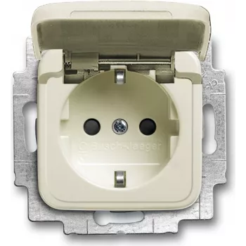 BUSCH JAEGER 20 EUKB-212 - CEE 7/3 - 2P+E - Beżowy - 250 V - 16 A - 71 mm