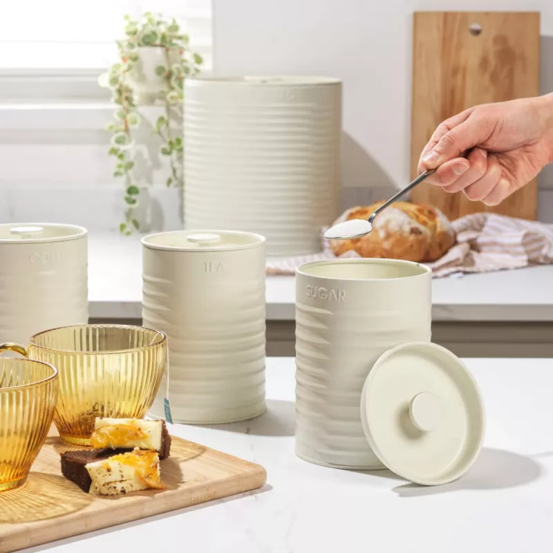 Komplet na blat Russell Hobbs RH03270CEU7 kremowy 4-elementowy — zestaw kuchenny na blat, wykończenie kremowe