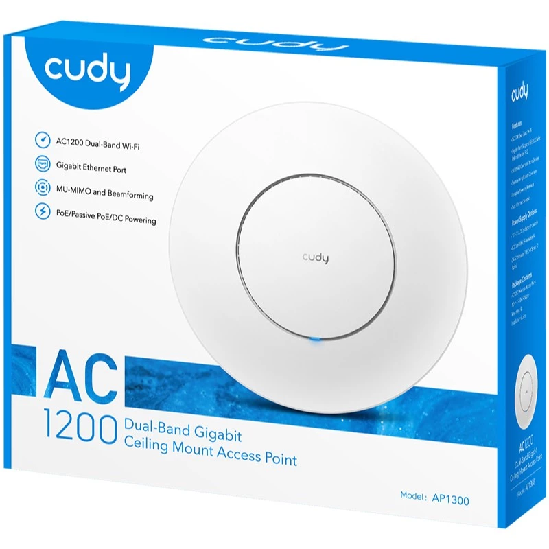 Cudy AC1300 Biały Power over Ethernet (PoE)