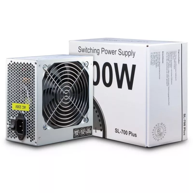 Inter-Tech SL-700 Plus - Zasilacz (wewnętrzny) - ATX12V 2.4 - AC 230 V - 700 W - aktywny PFC (88882141)