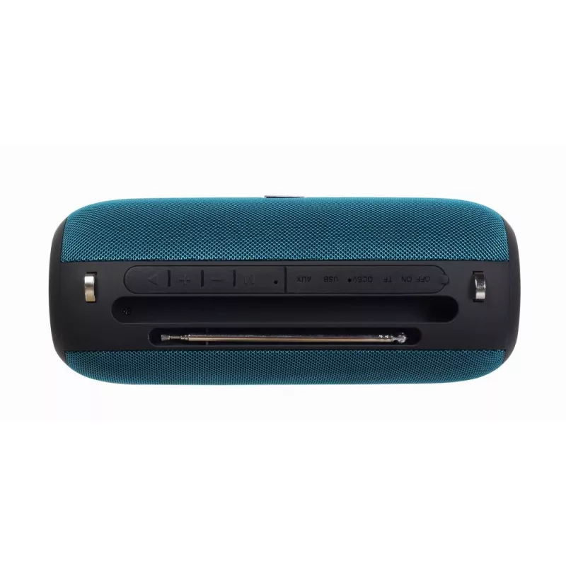 Przenośny głośnik stereo GEMBIRD SPK-BT-17-G — Bluetooth 5.1, 5 W RMS, 1200 mAh, MicroSD, FM, AUX