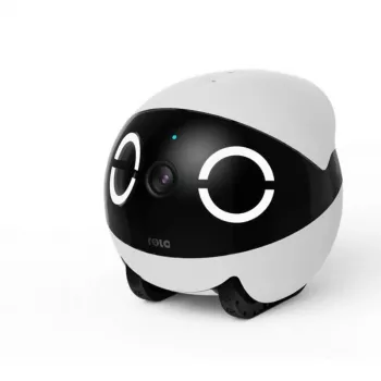 Robotyczny monitor zwierząt Enabot Rola Mini — Wi‑Fi, bateria 5000 mAh, 3 MP, pole widzenia 137°, biały/czarny