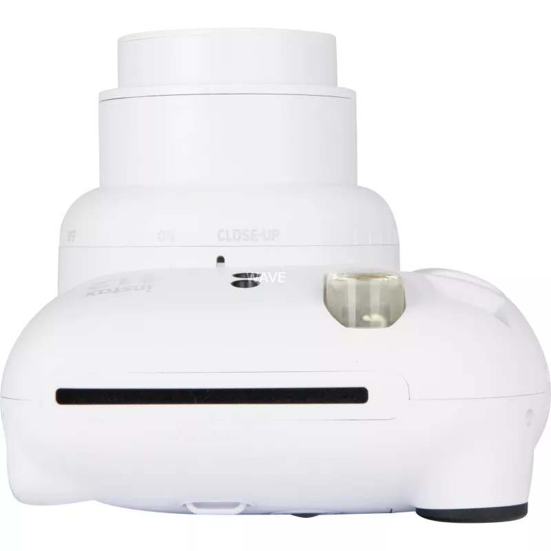 Aparat natychmiastowy Fujifilm Instax Mini 12 biały — odbitki 86×54 mm, ogniskowa 60 mm, bateria AA