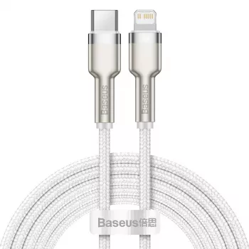 Baseus Cafule kabel 2m Lightning do USB C Szybkie ładowanie i transfer danych