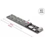 DELOCK Adapter konwerter OCuLink do M.2 Key M NVMe SSD (model 64291)