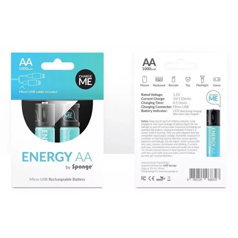 Battery Sponge Energy AAA — Sponge 0