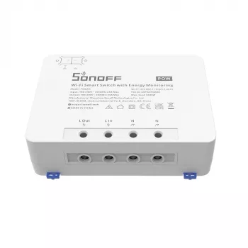 Inteligentny przełącznik Sonoff POWR3 biały 100-240V 25A