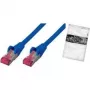 Kabel sieciowy ShiverPeaks BS75713-AB Niebieski 3 m Cat6a S/FTP