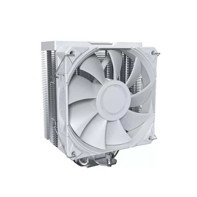 Chłodzenie powietrzne CPU Montech NX400, wentylatory 120 mm, białe, wymiary 156×74×120 mm, TDP 270 W