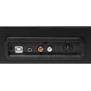 Denver VPL-120Czarny gramofon USB z napędem paskowym i wbudowanymi głośnikami