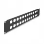 DeLOCK akcesorium do panelu krosowego 88055 montaż w szafie rack 2U czarny