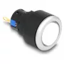 Lampka sygnalizacyjna przemysłowa DELOCK 22054 — lampa LED, 1 lampa, IP40/IP65, AC 250V 5A, Ø 2,5 cm, wys. 42 mm