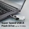 Pamięć USB Intenso Office Line, 64 GB, USB-A, 3.2 Gen 1x1, czarno-srebrna, 64 GB, USB typu A, 3.2 Gen 1 (3.1 Gen 1), obrotowy pierścień, czarny, srebrny