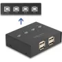 DeLOCK przełącznik USB 2.0 4 komputery do 4 urządzeń Czarny 0,48 Gbit/s