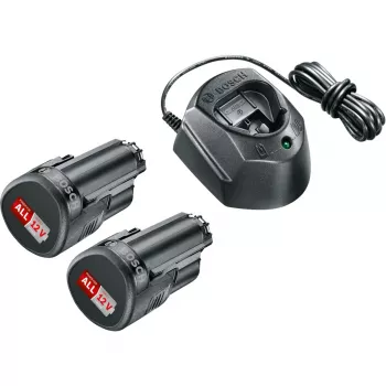 Zestaw startowy akumulatorów Bosch GAL1210CV 12V z 2 akumulatorami 1,5 Ah i ładowarką