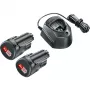 Zestaw startowy akumulatorów Bosch GAL1210CV 12V z 2 akumulatorami 1,5 Ah i ładowarką