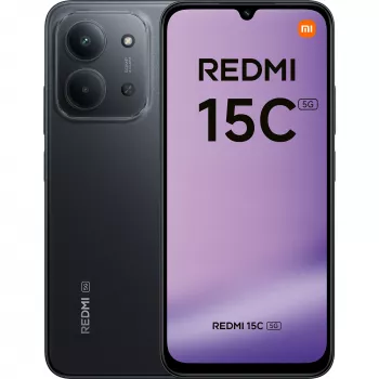 Xiaomi Redmi 15C | Midnight Black | 6,9 cala | IPS LCD | 720 x 1600 pikseli | RAM 4 GB | 128 GB | Dual SIM | 5G | Aparat główny 50 MP | Aparat przedni 8 MP